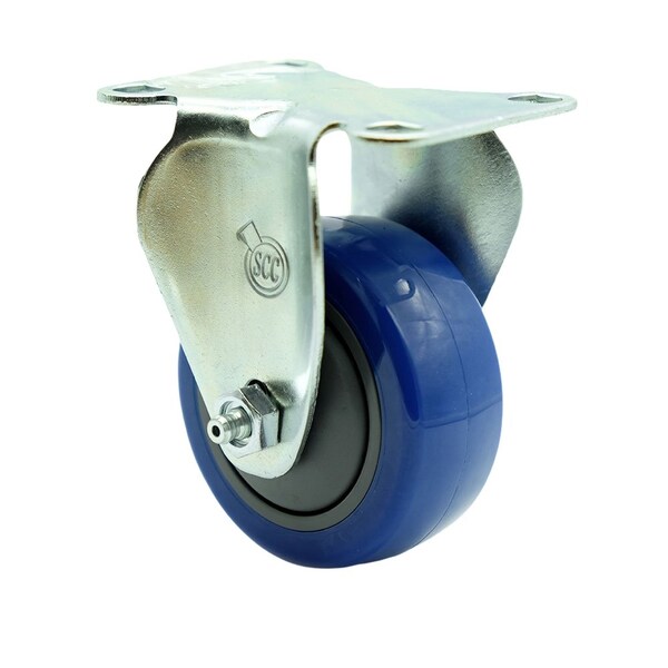 Service Caster Baker's Mark 176BINCSTFXD Replacement Caster BAK-SCC-20R314-PPUB-BLUE - main